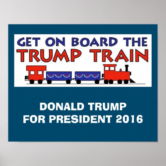 POSTER TRAIN TRUMP (Devant)