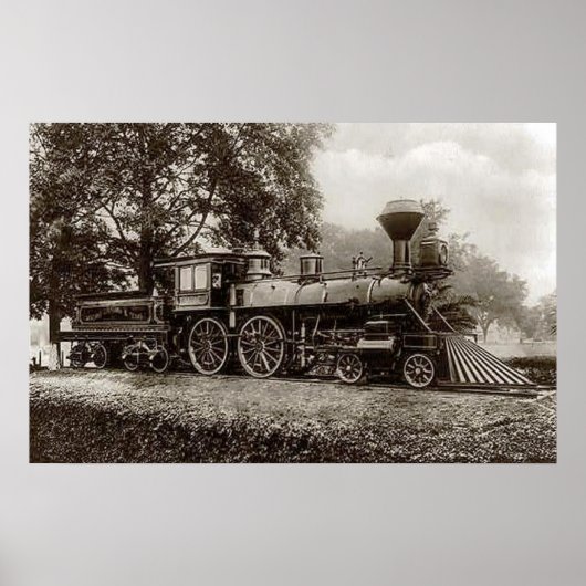 Poster Train vintage / Locomotive Photo (Devant)