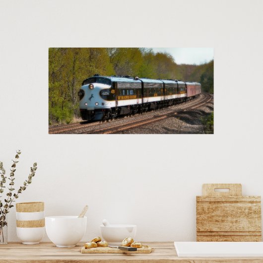 Poster Train voyageurs classique (Cuisine)