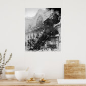 Poster Train Wreck à la gare Montparnasse à Paris 1895 (Cuisine)