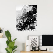 Poster Train Wreck à Montparnasse, le 22 octobre 1895 (Bureau à domicile)