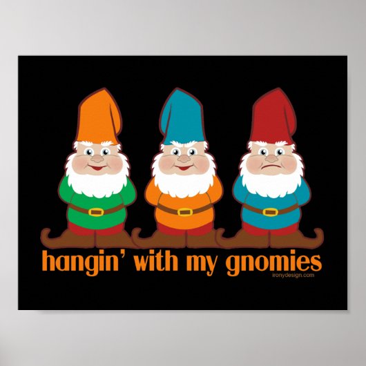 Poster Trainaille avec mes gnomes (Devant)