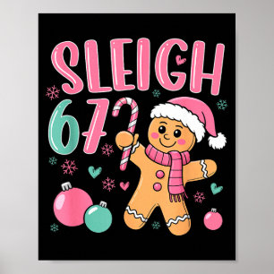 Poster Traîneau 67 Gingerbread Noël Six Sept Mème Vir