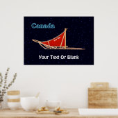 Poster traîneau à chiens - Canada (Cuisine)