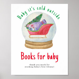 Poster Traîneau du Père Noël - Livres pour bébé