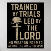Poster Trained By Trials Led By The Lord (on Back)  (Devant)