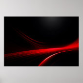 Poster Traînées de lumière rouge futuristes esthétique so (Devant)