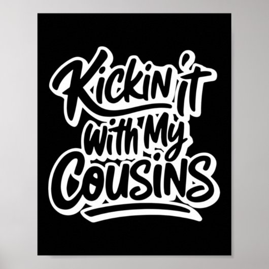 Poster Traîner avec mes cousins (Devant)