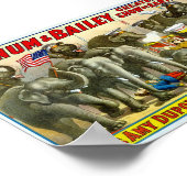Poster Trainer Barnum et Bailey Elephant (Coin)