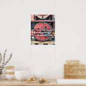 POSTER TRAINS À VAPEUR (Cuisine)