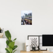 POSTER TRAINS À VAPEUR (Bureau à domicile)