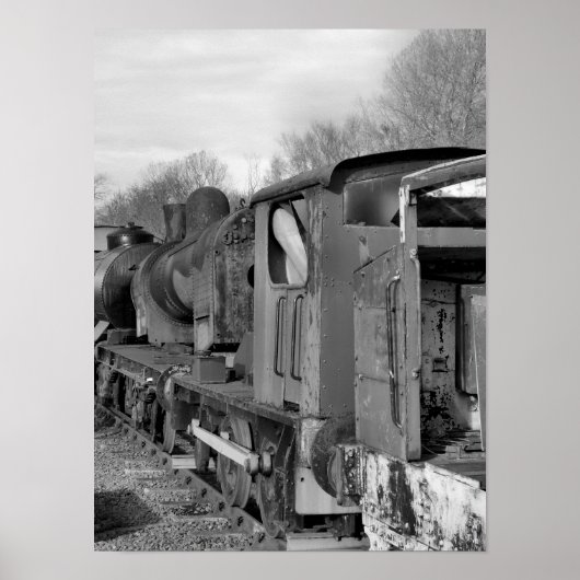 POSTER TRAINS À VAPEUR (Devant)
