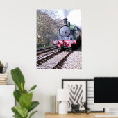 POSTER TRAINS À VAPEUR (Bureau à domicile)
