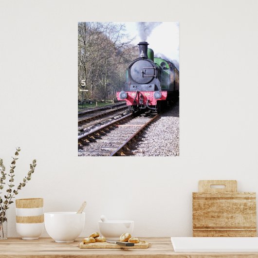 POSTER TRAINS À VAPEUR (Cuisine)