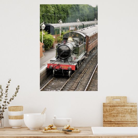 POSTER TRAINS À VAPEUR (Cuisine)