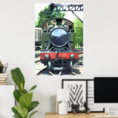 POSTER TRAINS À VAPEUR (Bureau à domicile)