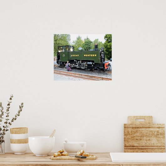 POSTER TRAINS À VAPEUR (Cuisine)