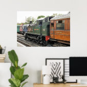 POSTER TRAINS À VAPEUR (Bureau à domicile)