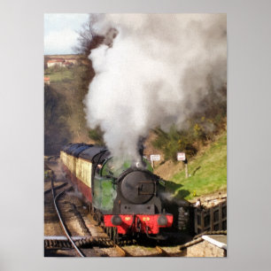 POSTER TRAINS À VAPEUR