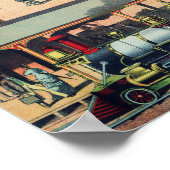 Poster Trains Anciens (Coin)