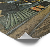 Poster Trains de l'Express de la foudre, 1863 (Coin)