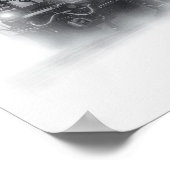 Poster Trains de train noir et blanc (Coin)