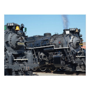 Poster Trains pour moteurs à vapeur Nickel Plate Road 759
