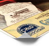 Poster TRAINS PULLMAN via Cincinnati Indianapolis Dayton (Coin)