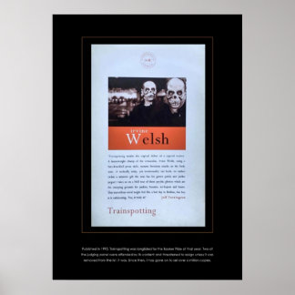 Poster Trainspotspot par Irvine Welsh couverture de la co