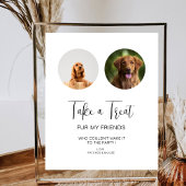 Poster Traite de chien Faveurs mariage animal traité bisc