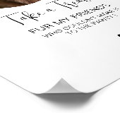 Poster Traite de chien Mariage Faveur Biscuit Bar Traite (Coin)