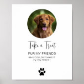 Poster Traite de chien Mariage Faveur Biscuit Bar Traite (Devant)