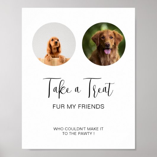Poster Traite de chien moderne Mariage simple animal de c (Devant)