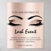 Poster Traitement de beauté de maquillage des cils Événem (Devant)