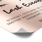 Poster Traitement de beauté Maquillage des cils Rose d'év (Coin)