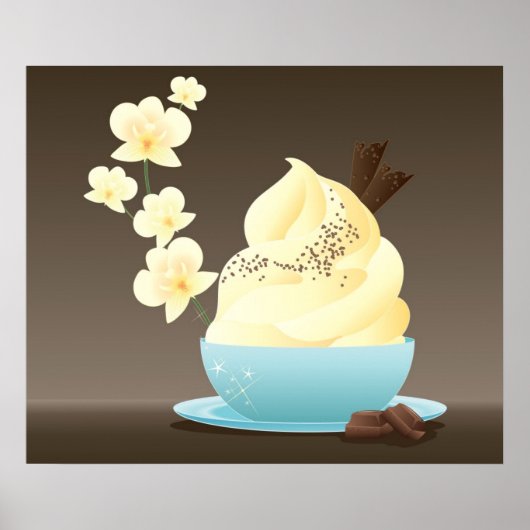 Poster Traitement de la crème glacée (Devant)