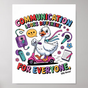 Poster Traitement de la parole Slp Silly Goose Communicat