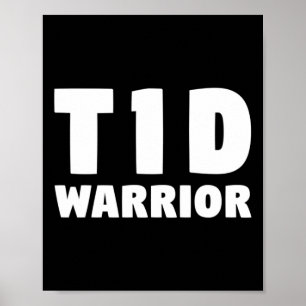 Poster Traitement Diabétique T1d - Amusant Type 1 Diabéti