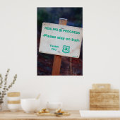 Poster Traitement en cours (Cuisine)