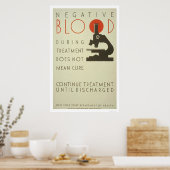 Poster Traitement sanguin négatif 1939 WPA (Cuisine)