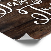 Poster TRAITEMENTS GOÛTS Rustiques Chic Signe Imprimer (Coin)