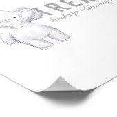 Poster Traitements Panneau de table Bébé Sprinkle Elephan (Coin)