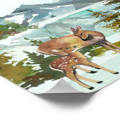 Poster Traitements Table Adventure Baby shower de cerfs r (Coin)