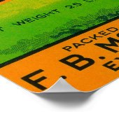 Poster Traiter le Étiquette de raisins (Coin)