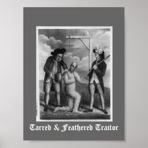Poster Traiteur taré et plumes