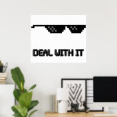 Poster Traitez Avec Ses Lunettes De Soleil (Bureau à domicile)