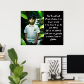 Poster Traitez bien la Terre | Garçon tropical (Bureau à domicile)