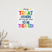 Poster Traitez Les Autres Comme Vous Voulez Être Traités (Cuisine)
