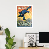 Poster Traitez-les Rough - Rejoignez les réservoirs (Bureau à domicile)