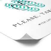 Poster Traitez Pour Vos Pieds De Danse Flip Flops Mariage (Coin)